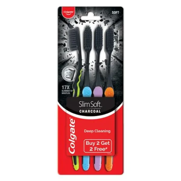 Colgate SlimSoft Charcoal Toothbrush