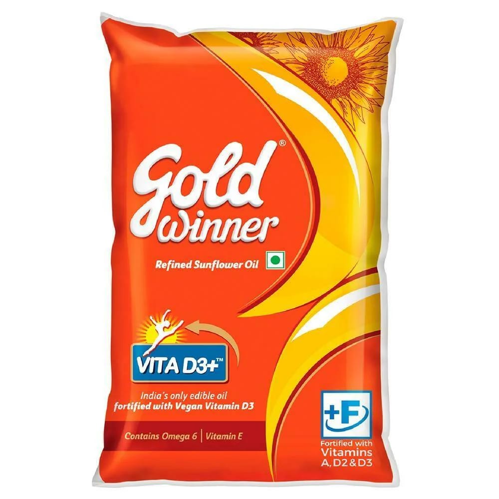 1 L Gold Winner Sunflower Oil – ₹160