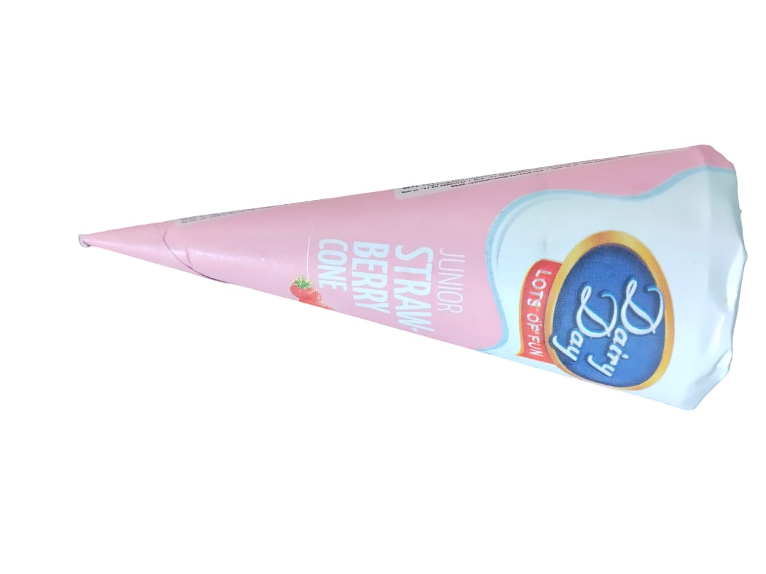 Dairy Day Ice Cream – Junior Strawberry Cone ₹20