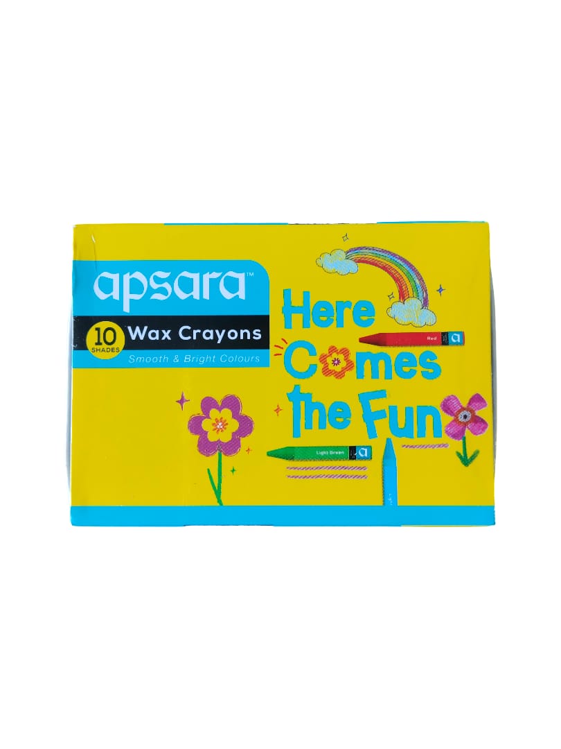 Apsara Wax Crayons – ₹9 Pack