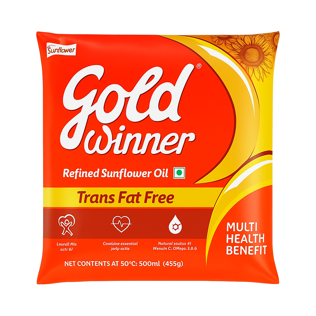 Gold Winner Refined Sunflower Oil – 500ml